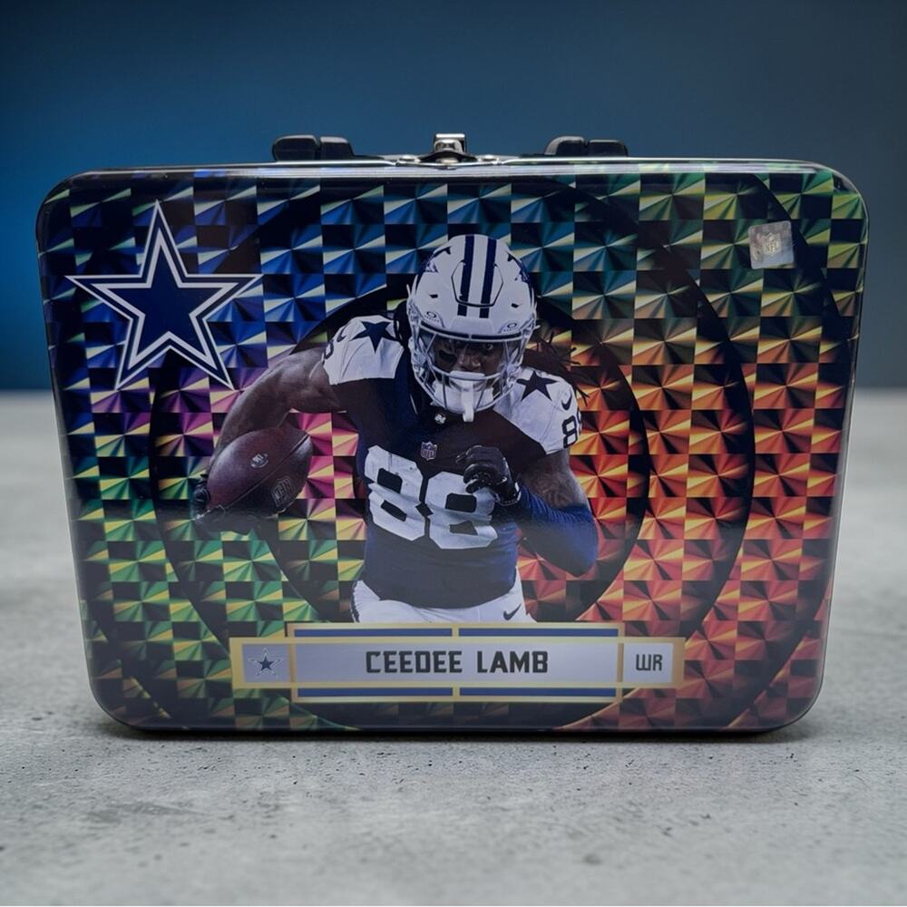 CEE DEE LAMB Dallas Cowboys Themed Metal Lunch box Panini Revolution